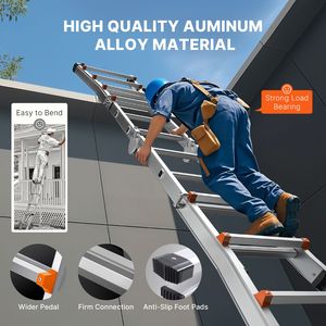 Scala Telescopica in Alluminio da 28 Piedi, Compatta, Multifunzione, Portatile e Pieghevole per Camper - Product Image 6