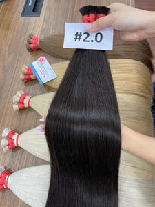 Extensiones de Cabello Humano Liso Vietnamita a Granel, Varios Tonos Claros, Disponibles Ahora, Alta Calidad, Listas para Enviar - Product Image 2