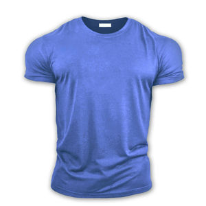 Camisetas Personalizadas de Cuello Redondo para Hombre, Tallas Grandes, Ropa Casual OEM, Camisetas de Algodón con Logotipo Impreso y Bordado - Product Image 5