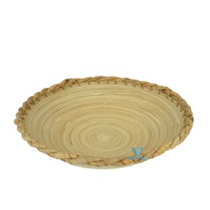 Plateau de service en bambou fait main, écologique, de qualité commerciale, en bois naturel, idéal pour la cuisine, la table basse et la décoration intérieure - Vente chaude - Product Image 5