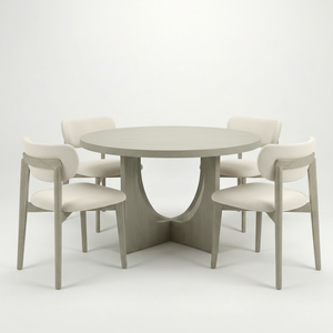 Table à manger moderne avec 4 chaises au design décoratif Garantie 1 an Ensemble de salle à manger moderne 4 places Ensemble de salle à manger compact pour 4 personnes - Product Image 1