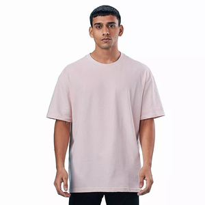 เสื้อยืดโอเวอร์ไซส์ผู้ชาย ผ้าทอหนา 100% ผ้าฝ้าย รับสกรีนโลโก้ คอกลม แขนสั้น แห้งเร็ว ระบายอากาศได้ดี เสื้อยืดโอเวอร์ไซส์ผู้ชาย - Product Image 1