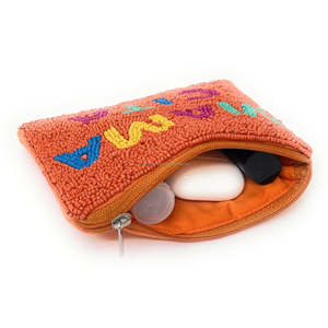Handmade Beaded Clutch Bag Mamacita Letter Purse Seed Coin Pouch Custom Logo <b>Zip</b> <b>Wallet</b> Gift Mexican Style Trendy Unisex Handbag - Product Image 4