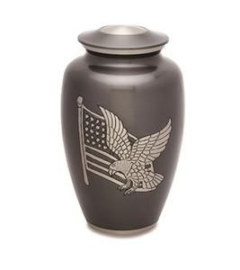 Urne funéraire en aluminium deux pièces pour cendres humaines - Urne de crémation en métal avec couvercle séparable - Vase commémoratif poli pour la maison - Product Image 2