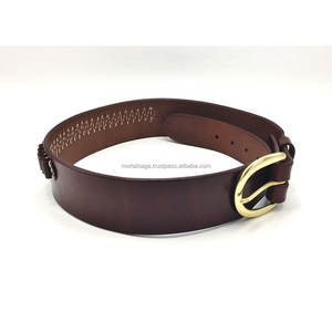 Ceinture porte-cartouches en cuir véritable marron de haute qualité et durable, bandolier porte-munitions pour la sécurité, la chasse et les usages tactiques - Product Image 2