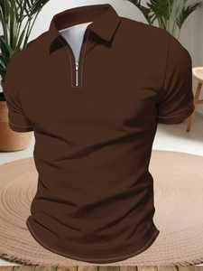 เสื้อโปโลแขนสั้นผ้าฝ้าย 100% คุณภาพพรีเมียมสำหรับผู้ชาย สวมใส่สบายในฤดูร้อนและชุดทำงาน แห้งเร็ว ลายเรียบ รับผลิตแบบ ODM - Product Image 6