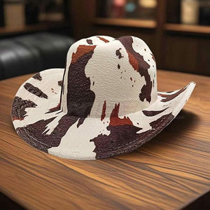 Leather Cowboy <b>Hat</b> Premium Quality Handmade Leather Smooth Finish Stylish <b>Western</b> Look For Daily Wear - Product Image 5
