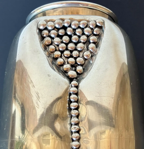 Vase en métal argenté de luxe, finition antique, pot à fleurs pour la décoration de la maison, vente en gros, vases vintage en aluminium pour centre de table de mariage - Product Image 5