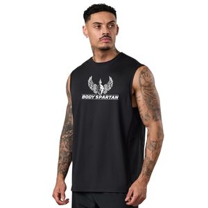 Camiseta Deportiva sin Mangas Negra para Hombre, Camiseta de Gimnasio de Alto Rendimiento, Ropa Deportiva para Entrenamiento Físico - Product Image 1