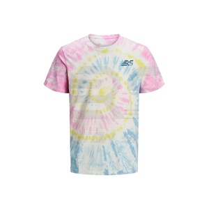 Precio al por mayor de los hombres de alta calidad Tie Dye camiseta Streetwear diseño de los hombres de ajuste Regular de diseño personalizado Tie and Dye camiseta - Product Image 1