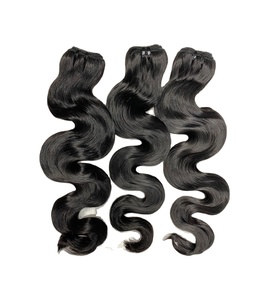 Peluca de cabello humano sin procesar de cabello virgen ondulado de cuerpo vietnamita del proveedor superior en grados de 20-30 pulgadas de longitud estirada - Product Image 4