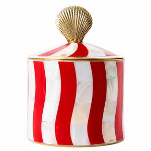 Tarro de Almacenamiento de Resina con Diseño de Rayas Verdes y Borde Dorado, Caja Decorativa Multifuncional de Lujo Moderno para Sala de Estar, Precio al por Mayor - Product Image 2