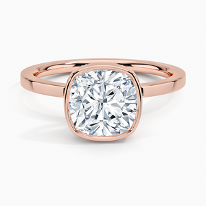 Elegant 925 Sterling Silver Moissanite Cushion Cut <b>Plain</b> Band Luxury Women Birthday Surprise Promise <b>Ring</b> - Product Image 3