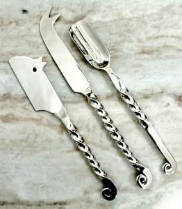 Latest Design Forged <b>Cheese</b> <b>Knives</b> <b>Set</b> of 3 Piece Food Contact Safe Steel <b>Cheese</b> Tools Tableware Cutlery Spatulas Spike Cutlery - Product Image 3