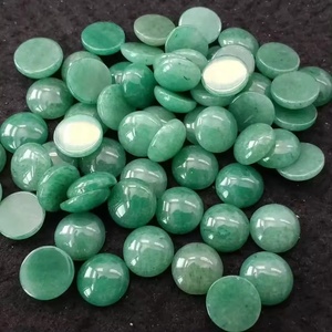 Cabujón Redondo de Aventurina Natural de 10mm con Base Plana, Calidad Ojo de Gato, Gema Suelta de Aventurina Verde, Piedra Semipreciosa, ¡Gran Oferta! - Product Image 1