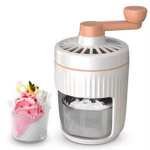Dropshipping Shopify Fulfillment Agent 2026 Portable Household Hand Crank Slushie Maker <b>Machine</b> with <b>Ice</b> <b>Cube</b> Mold - Product Image 1