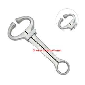 สายจูงวัวแบบสแตนเลสสำหรับควบคุมปศุสัตว์ ยี่ห้อ BISONS Wholesale Harms รุ่น Bull Lead สำหรับงานหนัก - Product Image 1