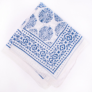 Pañuelo cuadrado tipo bandana con estampado floral de algodón, agradable al tacto, transpirable, informal, accesorio de primavera y verano para unisex - Product Image 6