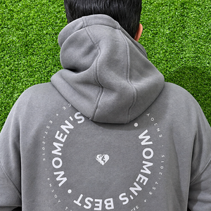 Sudadera con Capucha Gris para Hombre, Sudadera Informal con Estampado de Letras y Bolsillo Tipo Canguro, Corte Regular - Product Image 3