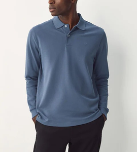 Camisetas de Manga Larga Bordadas OEM de Alta Calidad para Hombre, Camisetas Polo Personalizadas - Product Image 4