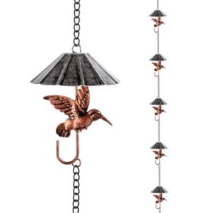 Chaîne de pluie décorative suspendue en métal, design antique tendance, avec coupelles festonnées, pour la maison, le jardin et l'extérieur, taille personnalisée - Product Image 5