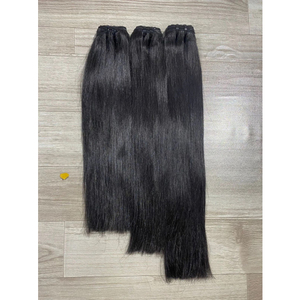 Precio directo de fábrica Extensiones de cabello humano indio recto natural 100% Cutículas vírgenes sin procesar alineadas Cabello sin enredos - Product Image 4