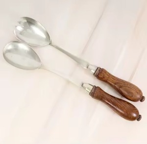 Professional <b>Buffet</b> Serving Spoon Fork Set Premium Stainless Steel Tableware - Product Image 5