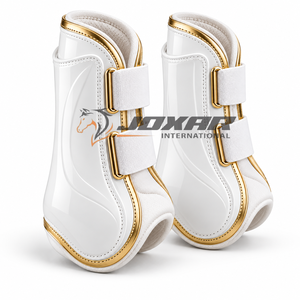 Bottes de protection confortables et de haute qualité pour chevaux, en matériaux flexibles, design respirant, sangles fiables, rembourrage de soutien pour - Product Image 4