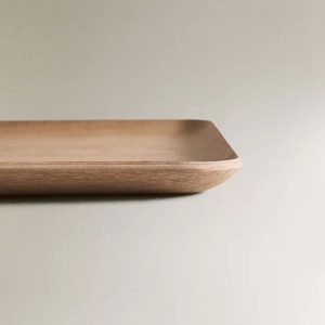 Premium Designer Wooden Serving <b>Tray</b> Extra Large Solid Wood Butler Ottoman Platter - Product Image 5