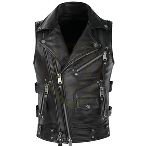 Gilet en cuir pour homme, confortable, respirant, chaud pour l'hiver, prix de gros, design unique - Product Image 1