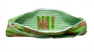 Sac de rangement pour tapis de yoga en coton écologique fait main, motifs animaux modernes, léger, durable, avec sangle réglable, pliable. - Product Image 2