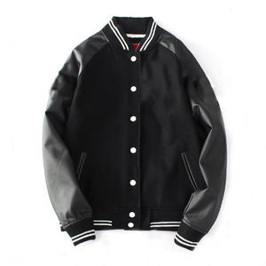 Premium Quality 100% Cotton Customizable Men's Winter Varsity Baseball Letterman Jacket with Front Logo Breathable Stand Collar - Product Image 6