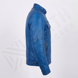 Veste de moto en cuir véritable pour homme de qualité supérieure, nouvelle arrivée, vestes de moto d'hiver, protections amovibles, personnalisables - Product Image 3