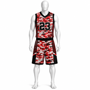 Wholesale <b>Basketball</b> Uniform Custom Sublimation <b>Top</b> Quality Breathable Quick Dry 100 % Polyester <b>Basketball</b> Uniform - Product Image 2