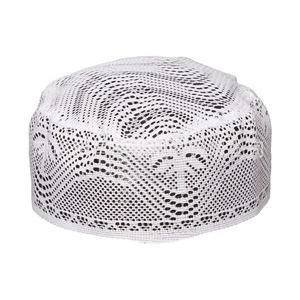 Premium Men Simple <b>Plain</b> Muslim Prayer <b>Cap</b> for Men Comfortable Soft Kufi Hat Wholesale Supply - Product Image 3