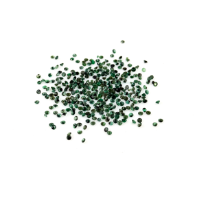 Esmeraldas naturales de Zambia calibradas, redondas, de 1.75 mm, piedras preciosas facetadas sueltas para la fabricación de joyas, listas para usar. - Product Image 2