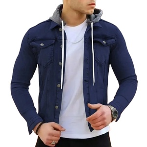 Veste décontractée en coton 100% pour hommes, streetwear vintage, à col rabattu et fermeture éclair, pour le printemps et l'automne, veste délavée pour hommes - Product Image 4