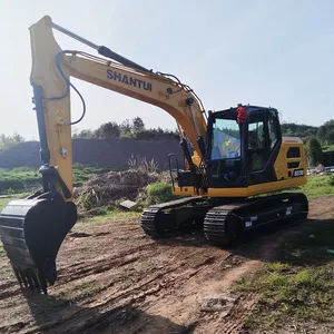 Excavadora de cadenas Shantui SE135 de 13 toneladas, excavadora hidráulica con cazo de excavación para movimiento de tierras en construcción - Product Image 3