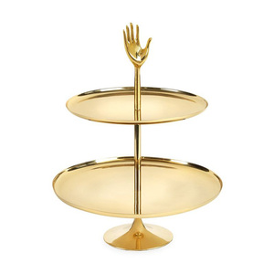 Support à gâteau rond classique en métal avec une structure robuste pour supporter les gâteaux lourds - Product Image 1