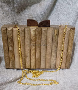 RESIN WOODEN CLUTCH EVENING <b>BAG</b> CLUTCH EVENING <b>BAG</b> FOR PART WEAR FANCY PURSE - Product Image 5