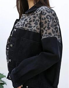 แจ็คเก็ตยีนส์สีดำระบายอากาศได้ดี ขายส่ง แจ็คเก็ตยีนส์ปักลายสำหรับผู้หญิง แบรนด์และโลโก้สั่งทำได้ เสื้อแจ็คเก็ตผู้หญิง - Product Image 5