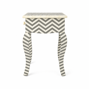 Luxury Handcrafted Bone Inlay & Resin Side <b>Table</b> Modern Artistic Accent <b>Table</b> for Living Room Bedroom & Hotel <b>Decor</b> - Product Image 2