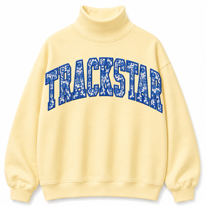 เสื้อสเวตเชิ้ตคอเต่าสีขาวทรงโอเวอร์ไซส์สำหรับผู้หญิง แขนยาว สไตล์ลำลอง สตรีทแวร์ รับผลิตแบบ OEM ODM ขายส่งเสื้อผ้า - Product Image 4
