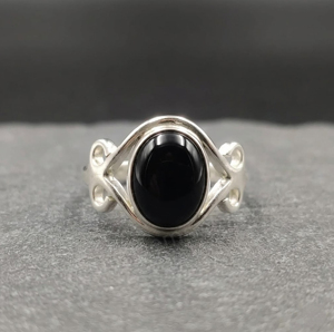Handmade 925 Sterling Silver Rose Gold Plated Black Onyx Gemstone 10x12mm Oval Shape Bezel Setting Christian Fashion <b>Finger</b> <b>Ring</b> - Product Image 1