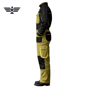 Combinaison de travail industrielle robuste, combinaison de mécanicien, uniforme de sécurité multi-poches, nylon durable, haute visibilité, imperméable, unisexe - Product Image 4