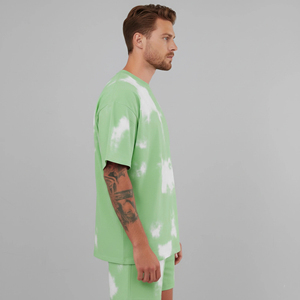 Wholesale Sportswear Men's 2-Piece Short <b>Set</b> Custom <b>Tie</b> <b>Dye</b> Wash 340 GSM 100% Cotton High Quality Breathable Streetwear Printed - Product Image 5