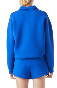 Customizable Female Zipper Blank Distressed Acid Wash Sweat suits Jogger Woman Tracksuits Cotton Hoodie and Short <b>Set</b> Women - Product Image 5