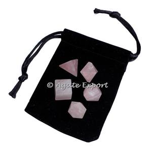 Juego de piedras de sangre de Geometría Sagrada estilo Feng Shui, piedra preciosa de ágata tallada en mascota para decoración del hogar u oficina - Product Image 3
