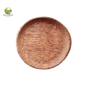 Juego de 3 Platos para Servir con Diseños de Frutas en Madera de Coco - Ideal para Restaurantes y Decoración del Hogar - Product Image 4