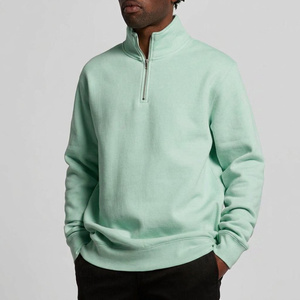Sweat-shirt à col zippé personnalisé en coton épais, style streetwear, vêtements à marque privée pour les marques de vêtements et les détaillants - Product Image 1
